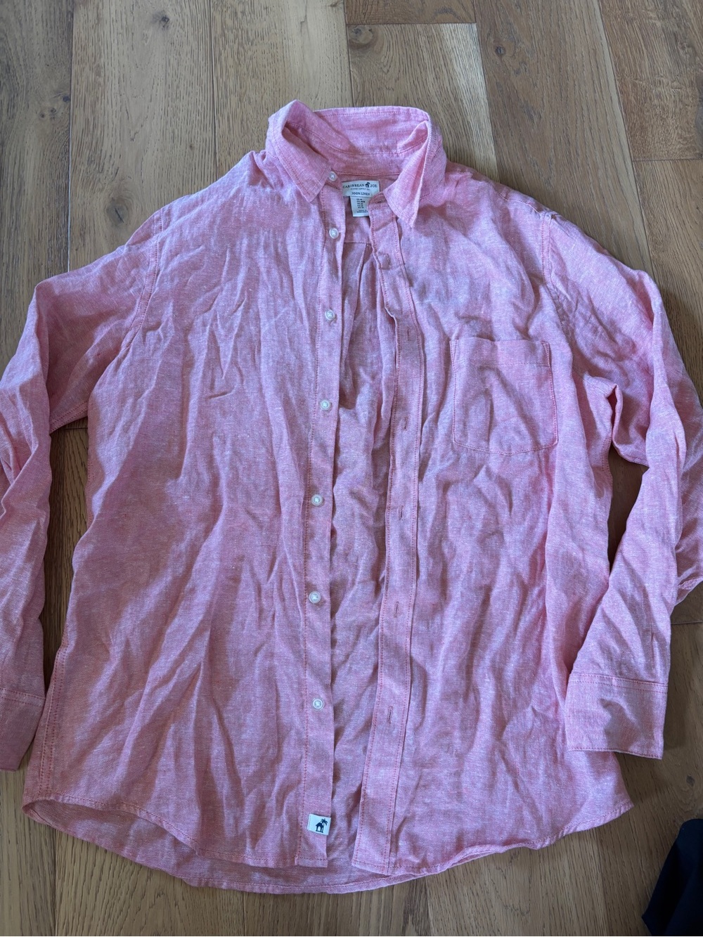Caribbean Joe 100% linen long sleeve button down mens medium